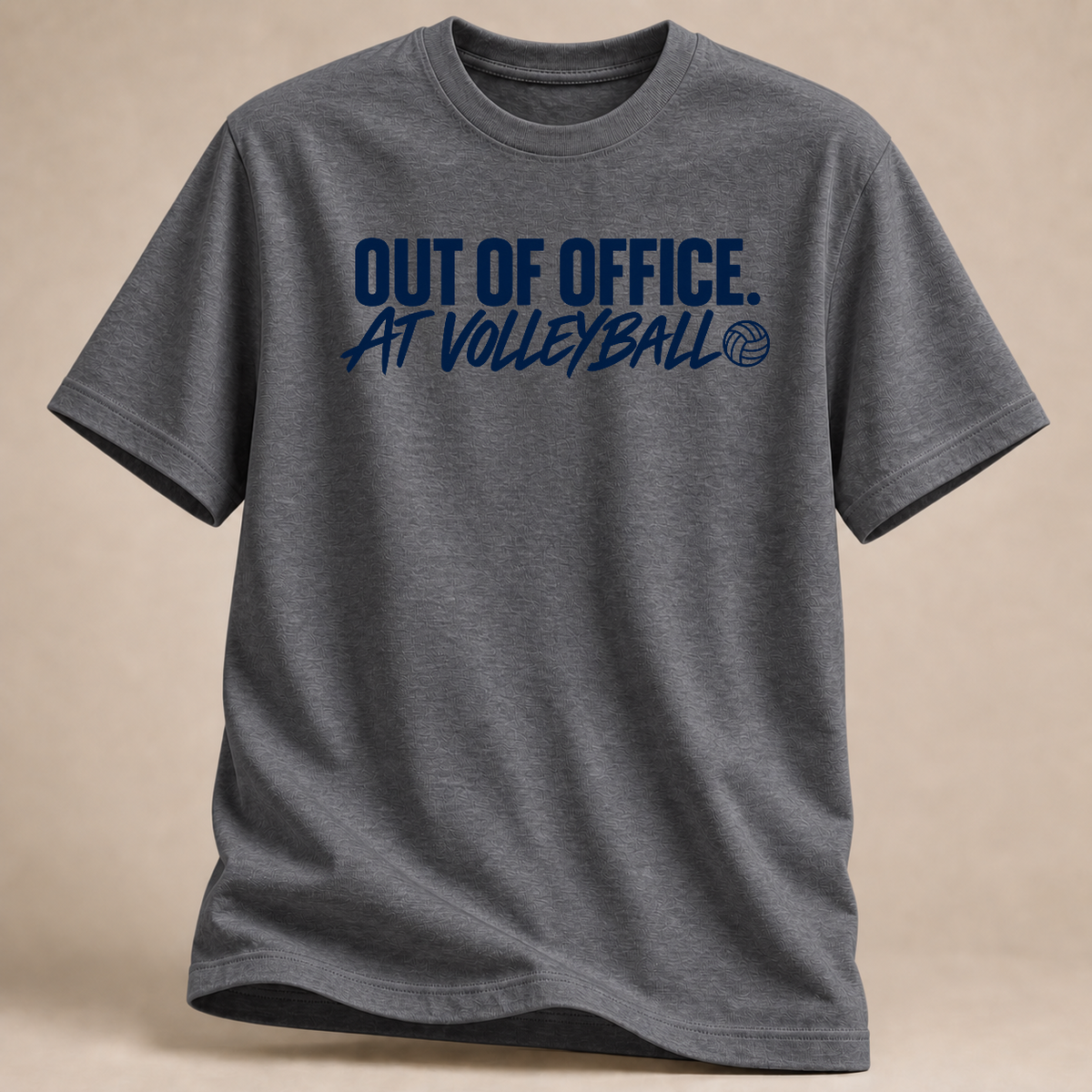 RÜCKRAUM – Volleyball Feierabend T-Shirt – graphite heather