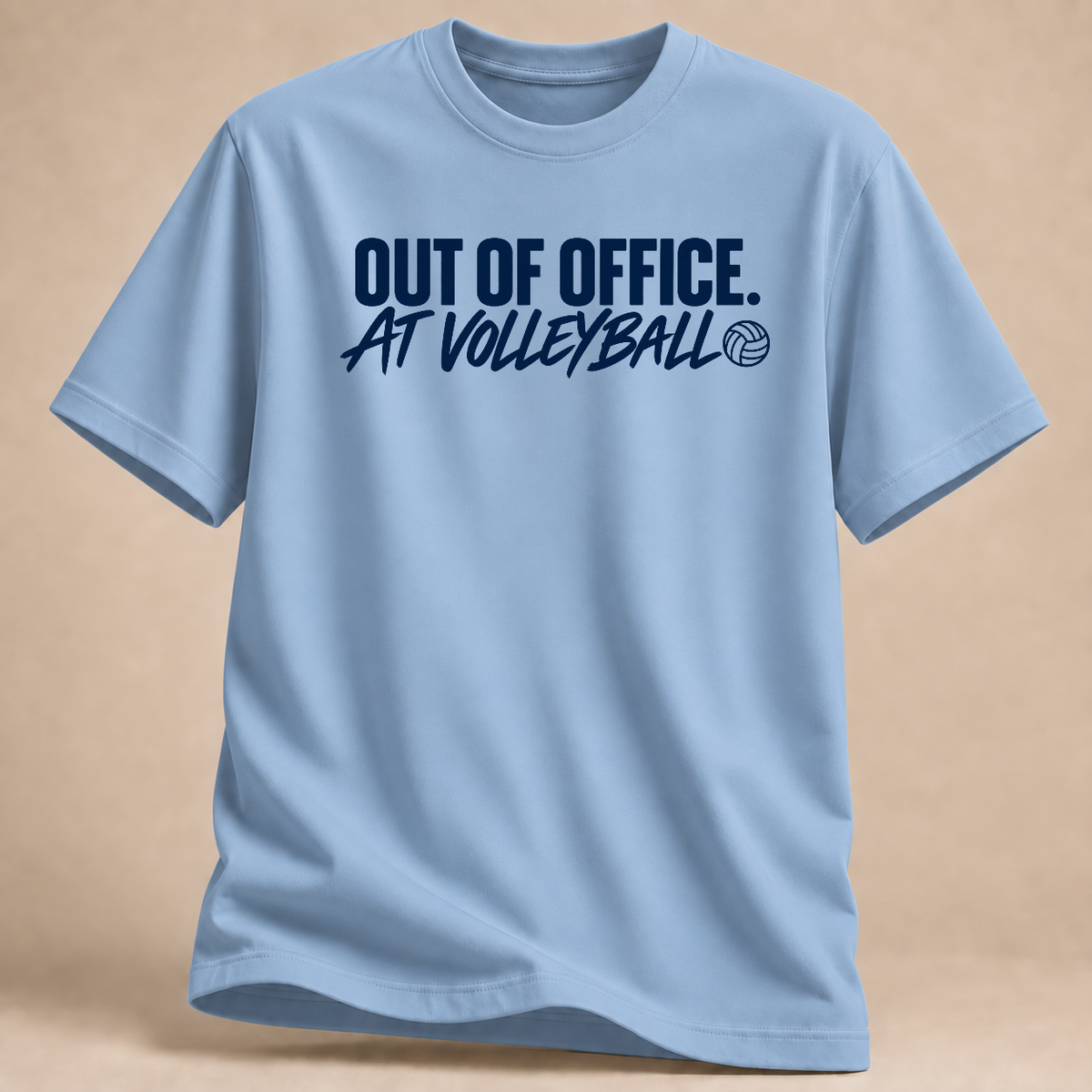 RÜCKRAUM – Volleyball Feierabend T-Shirt – light blue