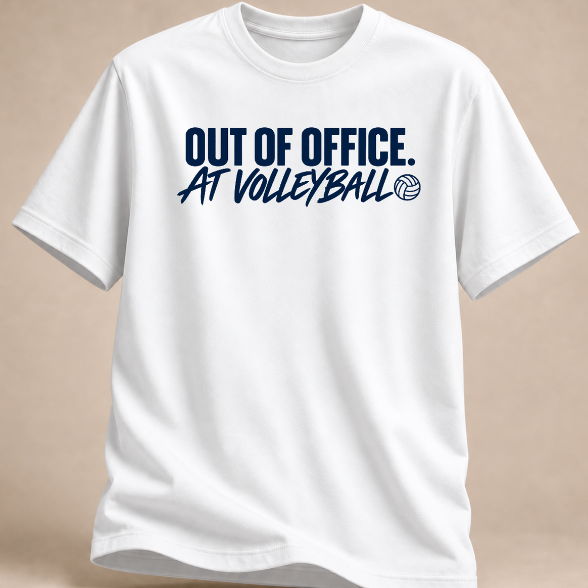RÜCKRAUM – Volleyball Feierabend T-Shirt – white