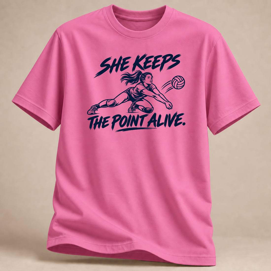 RÜCKRAUM – Punktretterin Volleyball T-Shirt – azalea