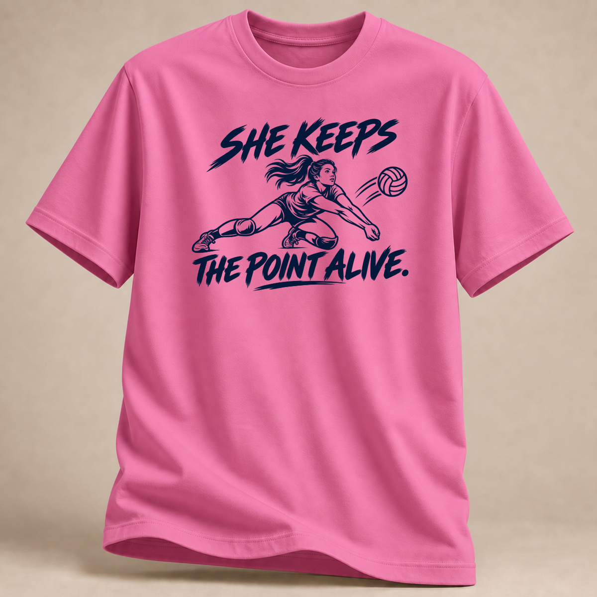 RÜCKRAUM – Punktretterin Volleyball T-Shirt – azalea