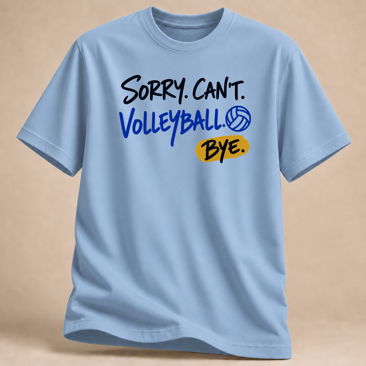 RÜCKRAUM – Volleyball Bye T-Shirt – light blue