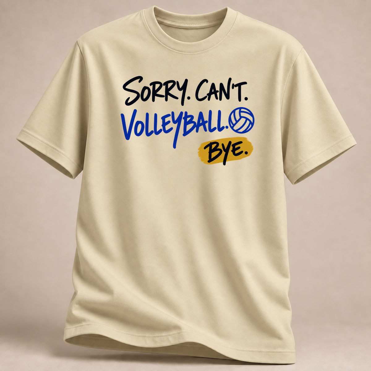 RÜCKRAUM – Volleyball Bye T-Shirt – natural