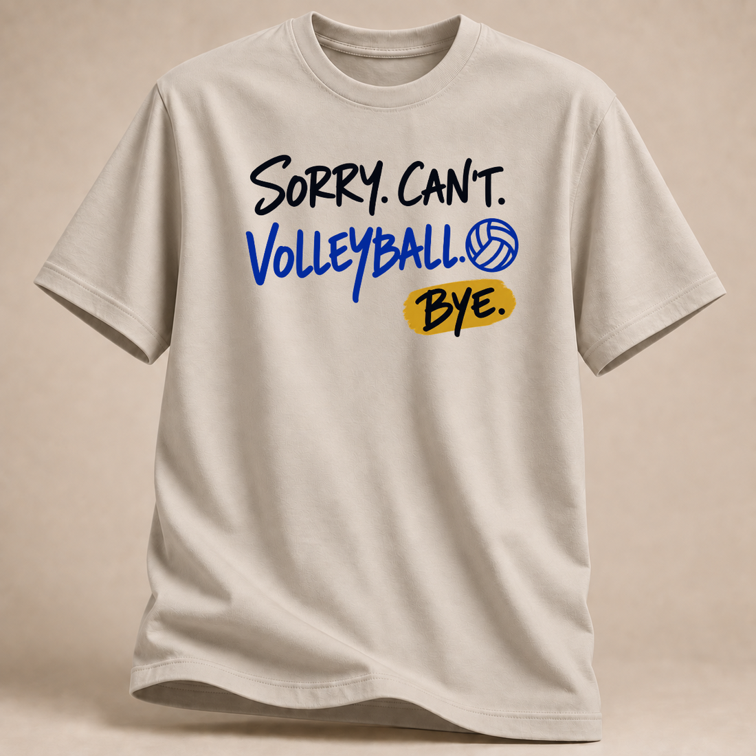 RÜCKRAUM – Volleyball Bye T-Shirt – sand
