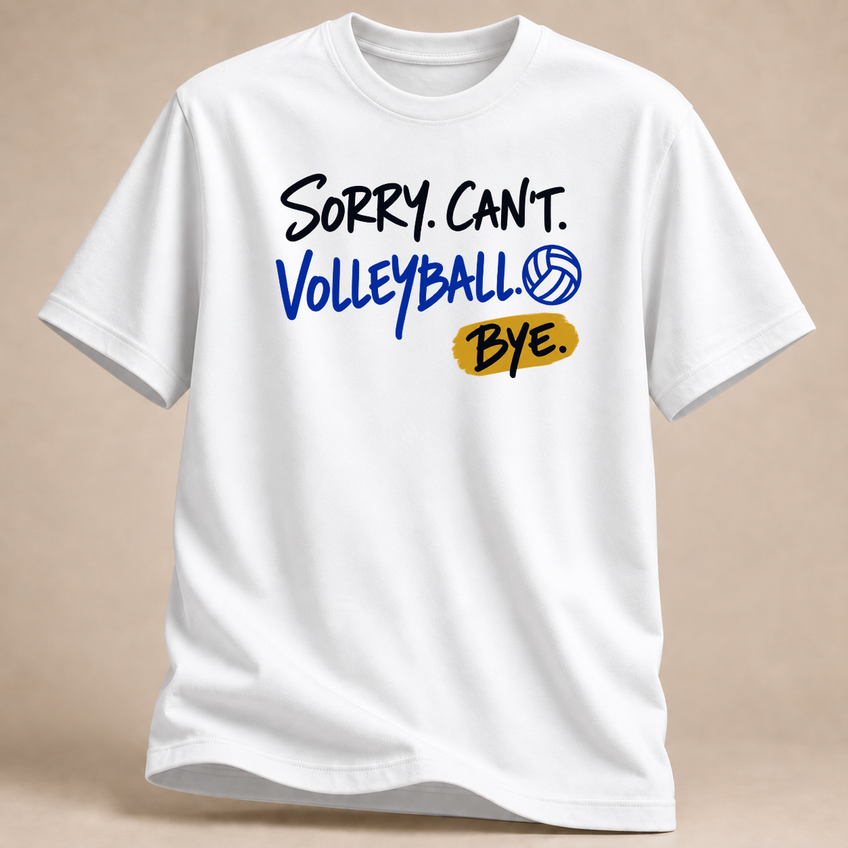RÜCKRAUM – Volleyball Bye T-Shirt – white