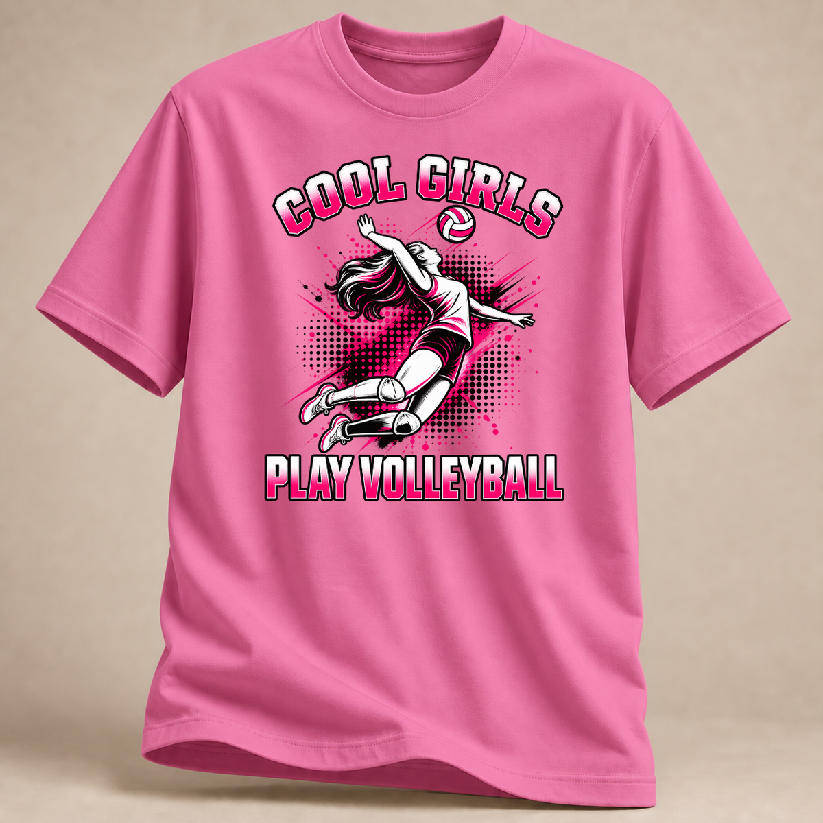 RÜCKRAUM – Cool Girls Volleyball T-Shirt – azalea