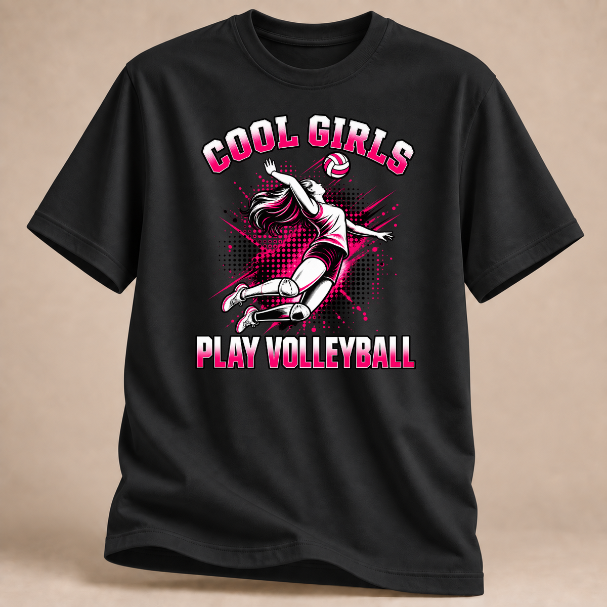 RÜCKRAUM – Cool Girls Volleyball T-Shirt – black