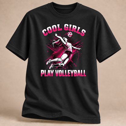 RÜCKRAUM – Cool Girls Volleyball T-Shirt – black