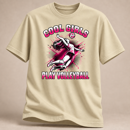 RÜCKRAUM – Cool Girls Volleyball T-Shirt – natural