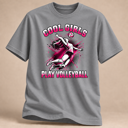 RÜCKRAUM – Cool Girls Volleyball T-Shirt – rs sport grey
