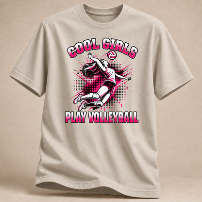 RÜCKRAUM – Cool Girls Volleyball T-Shirt – sand