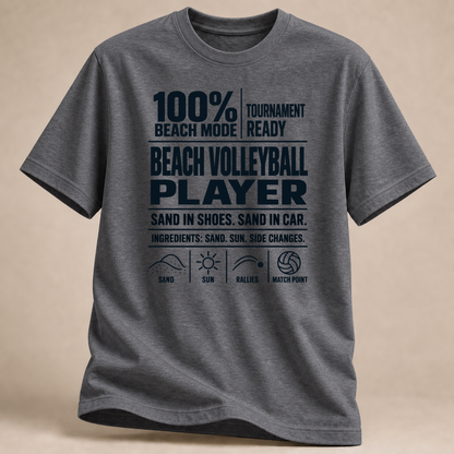 RÜCKRAUM – Beach Mode T-Shirt – graphite heather