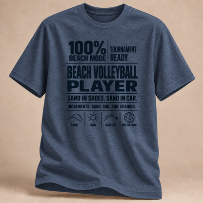 RÜCKRAUM – Beach Mode T-Shirt – heather navy