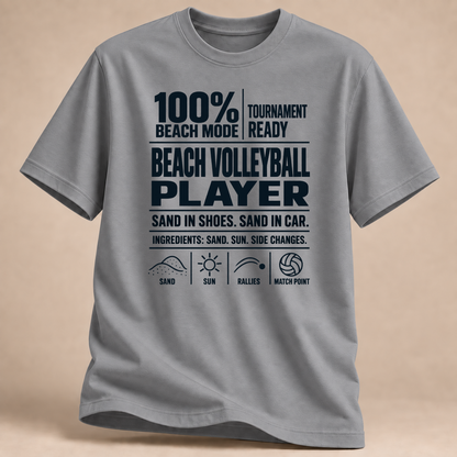 RÜCKRAUM – Beach Mode T-Shirt – rs sport grey