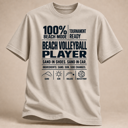 RÜCKRAUM – Beach Mode T-Shirt – sand