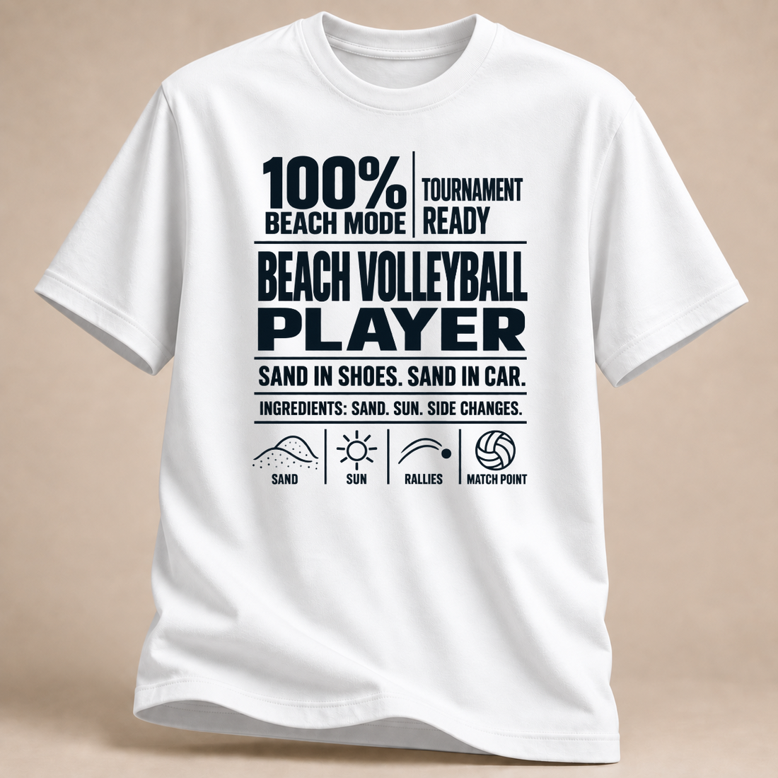 RÜCKRAUM – Beach Mode T-Shirt – white