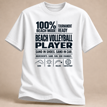 RÜCKRAUM – Beach Mode T-Shirt – white