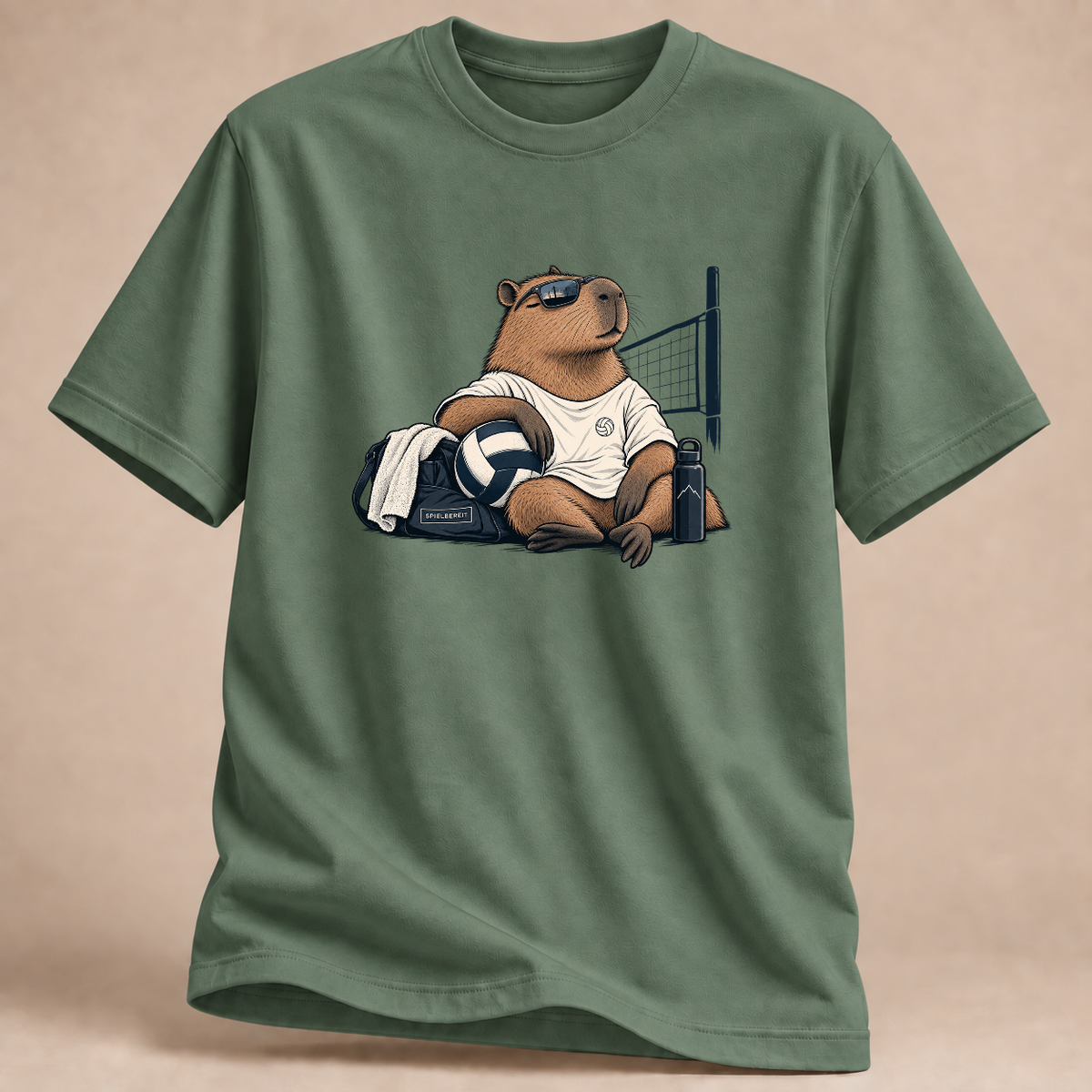 RÜCKRAUM – Spielbereit Volleyball T-Shirt – Military Green