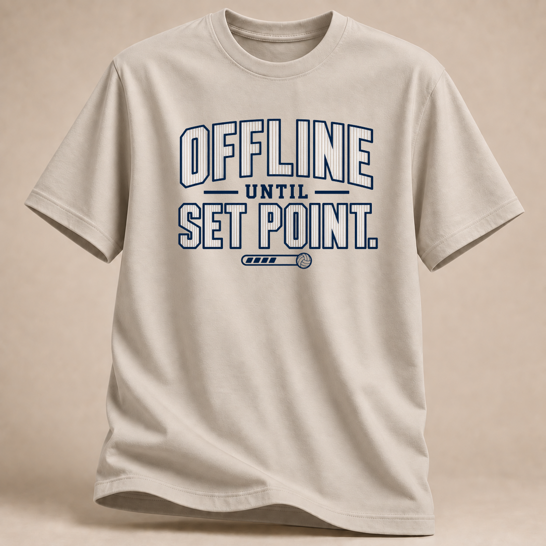 RÜCKRAUM – Offline Set Point T-Shirt – Sand