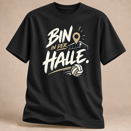 RÜCKRAUM – Hallendienst Volleyball T-Shirt – Black