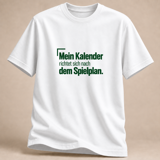 Nach dem Training wieder ansprechbar Volleyball T-Shirt – Mockup in Weiß
