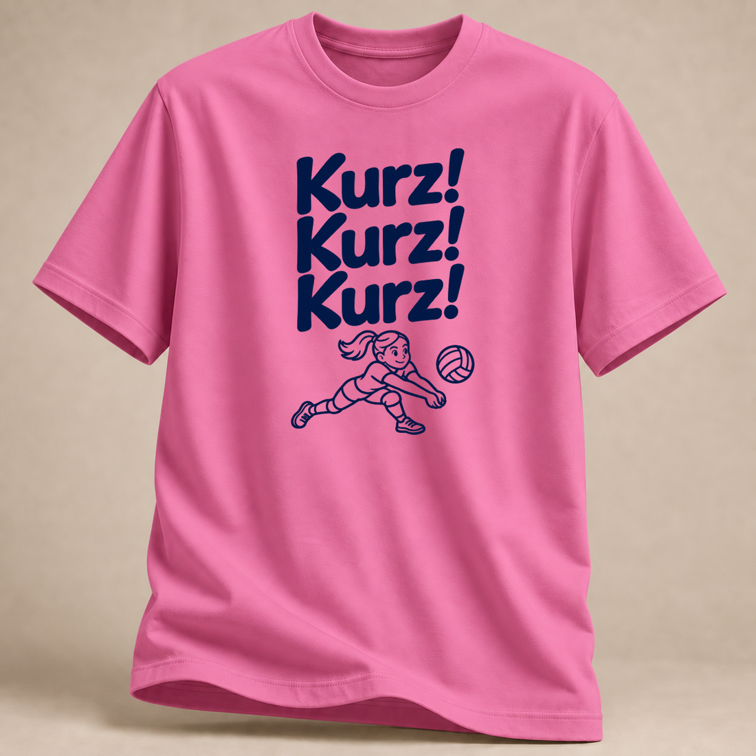 RÜCKRAUM – Kurz! Kurz! Kurz! T-Shirt – Rosa