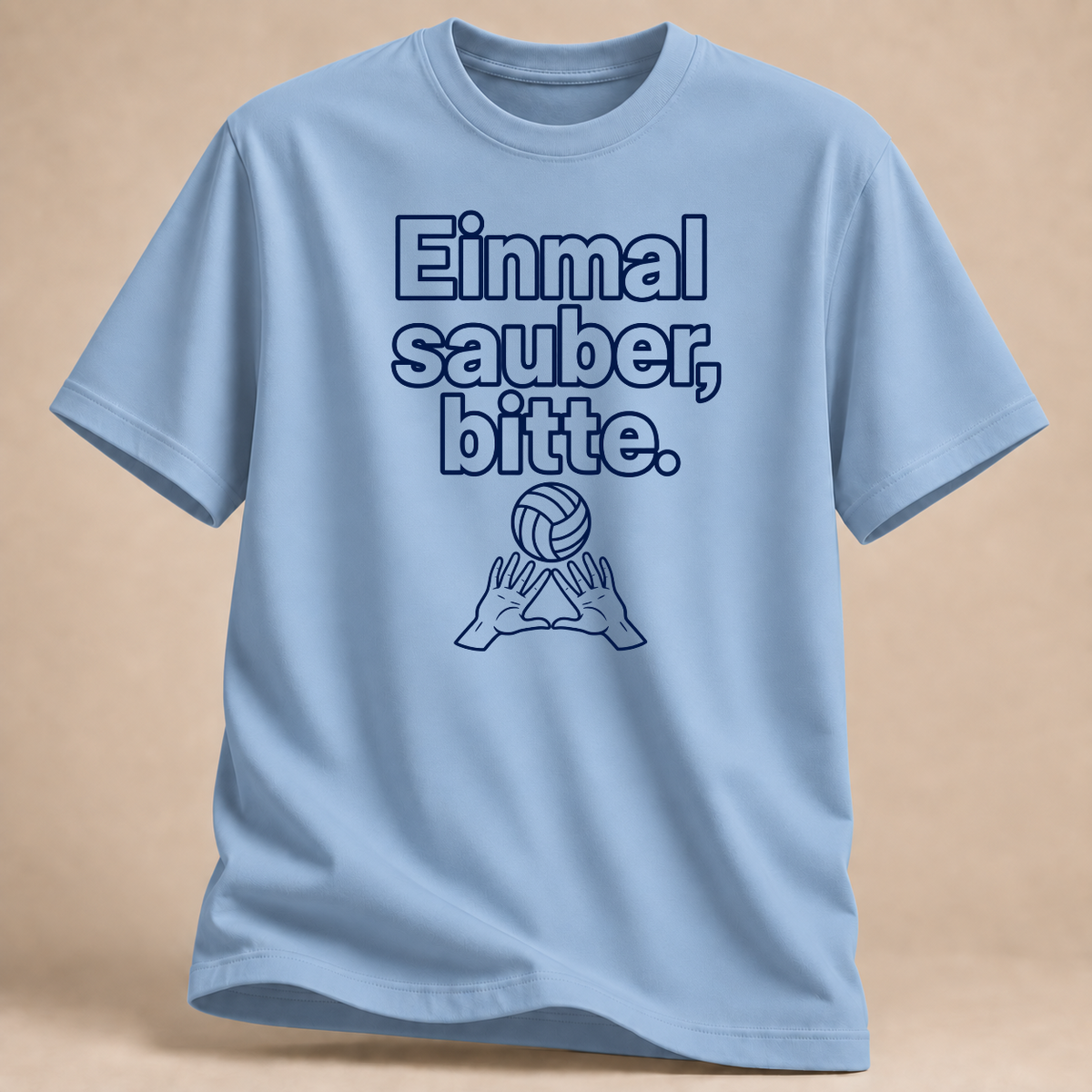 RÜCKRAUM – Einmal sauber T-Shirt – Hellblau