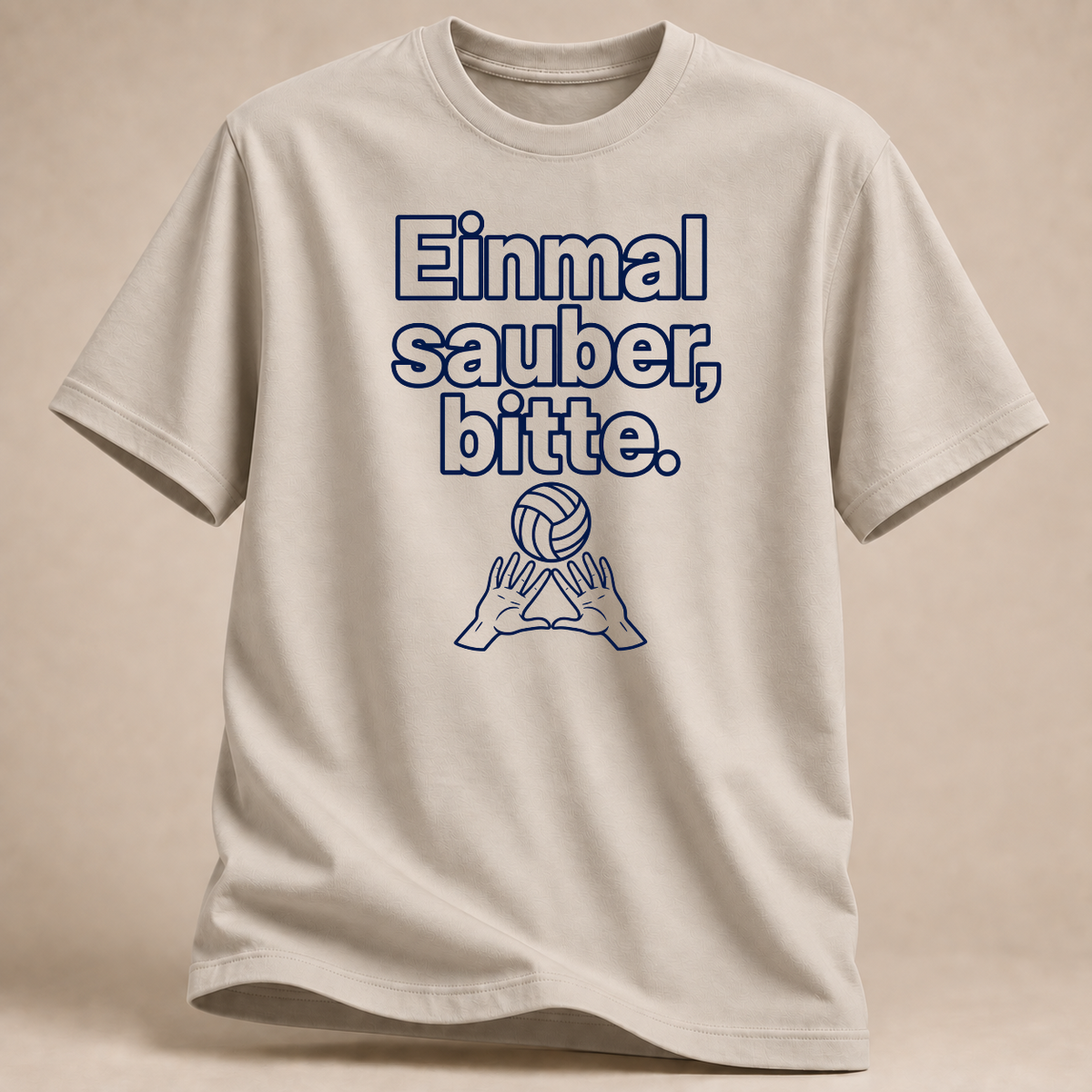RÜCKRAUM – Einmal sauber T-Shirt – Sand