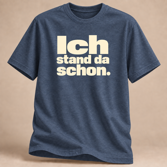 RÜCKRAUM – Stand da schon T-Shirt – Marineblau meliert
