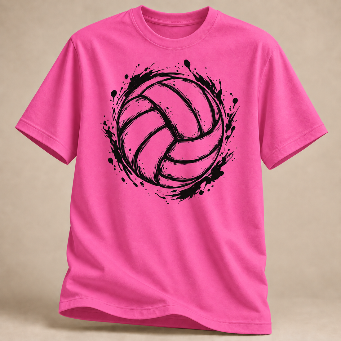 RÜCKRAUM – Volleyball Splash T-Shirt – Rosa