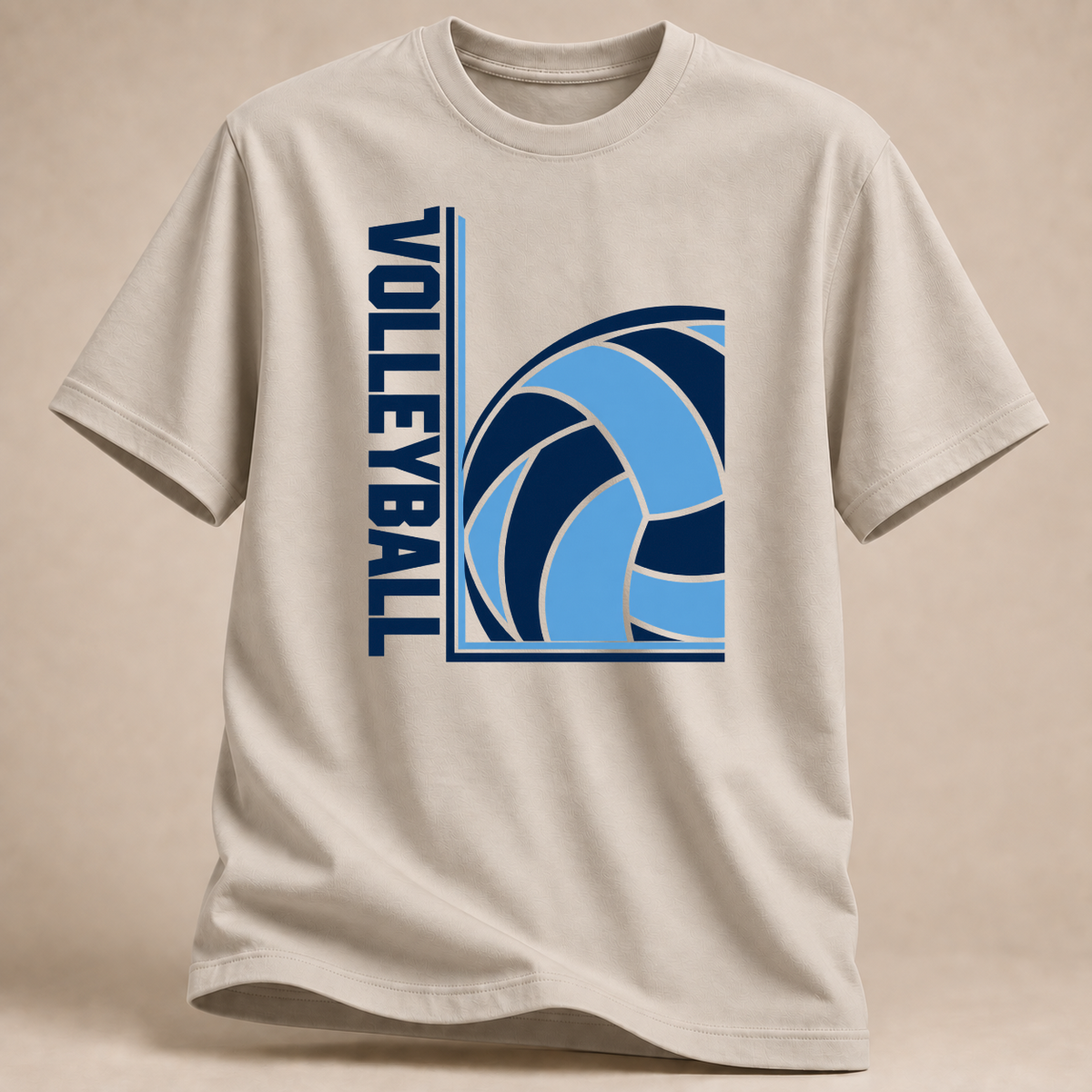 RÜCKRAUM – Volleyball Grafik T-Shirt – Sand