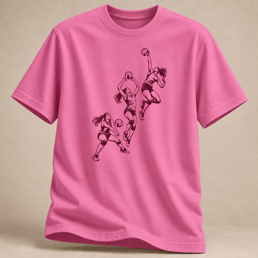 RÜCKRAUM – Volleyball in Bewegung T-Shirt – Azalee