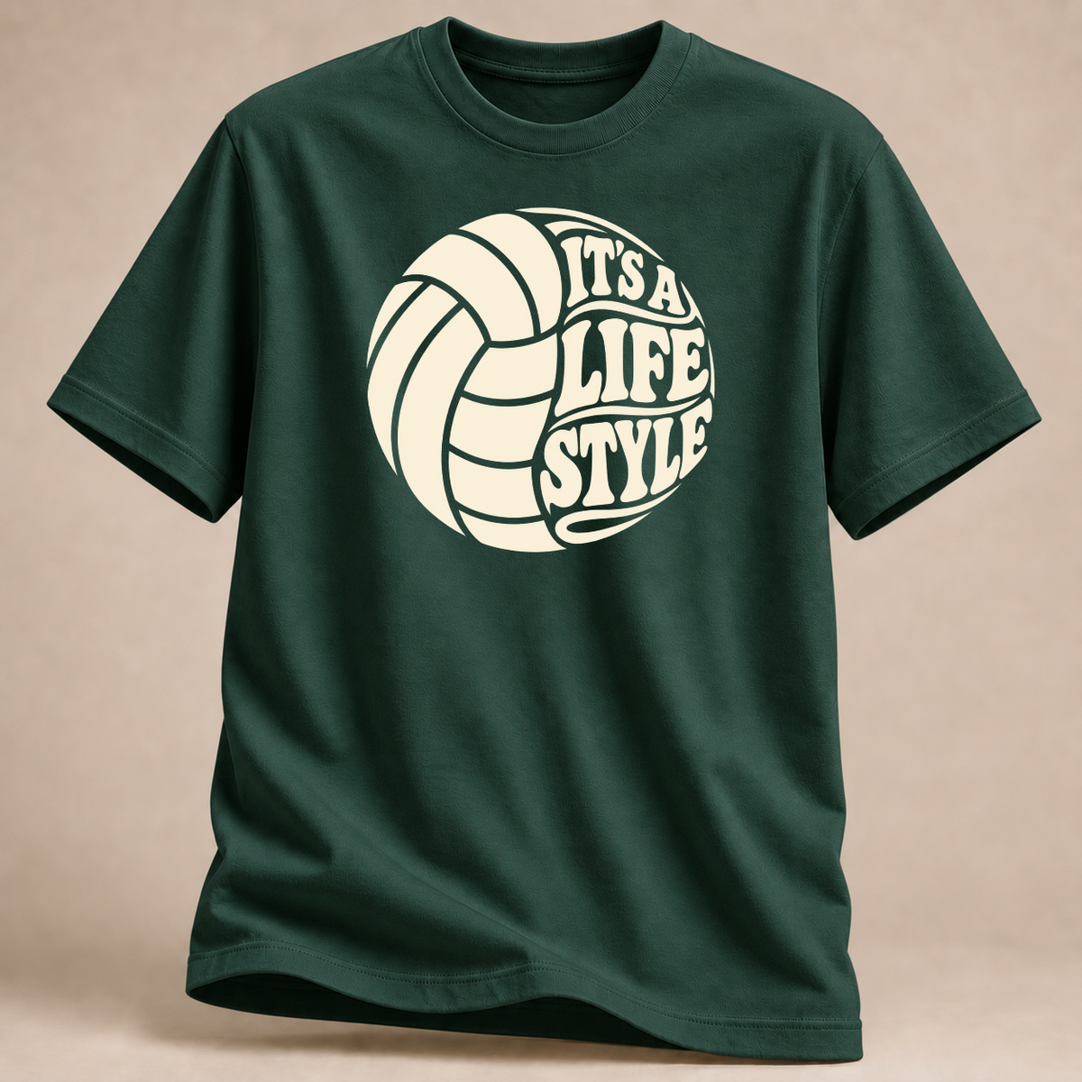 RÜCKRAUM – Volleyball Lifestyle T-Shirt – Waldgrün