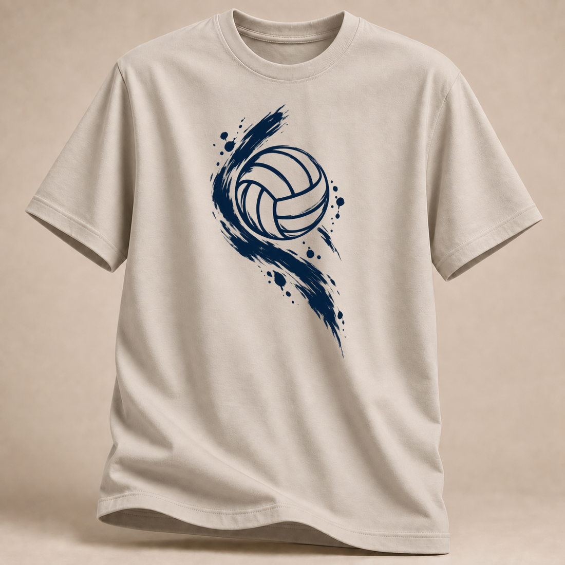RÜCKRAUM – Tusche Volleyball T-Shirt – Sand