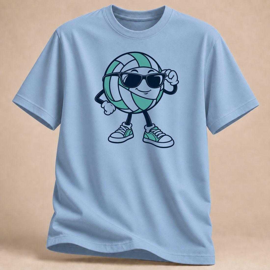 RÜCKRAUM – Sonnenbrillen Ball T-Shirt – Hellblau