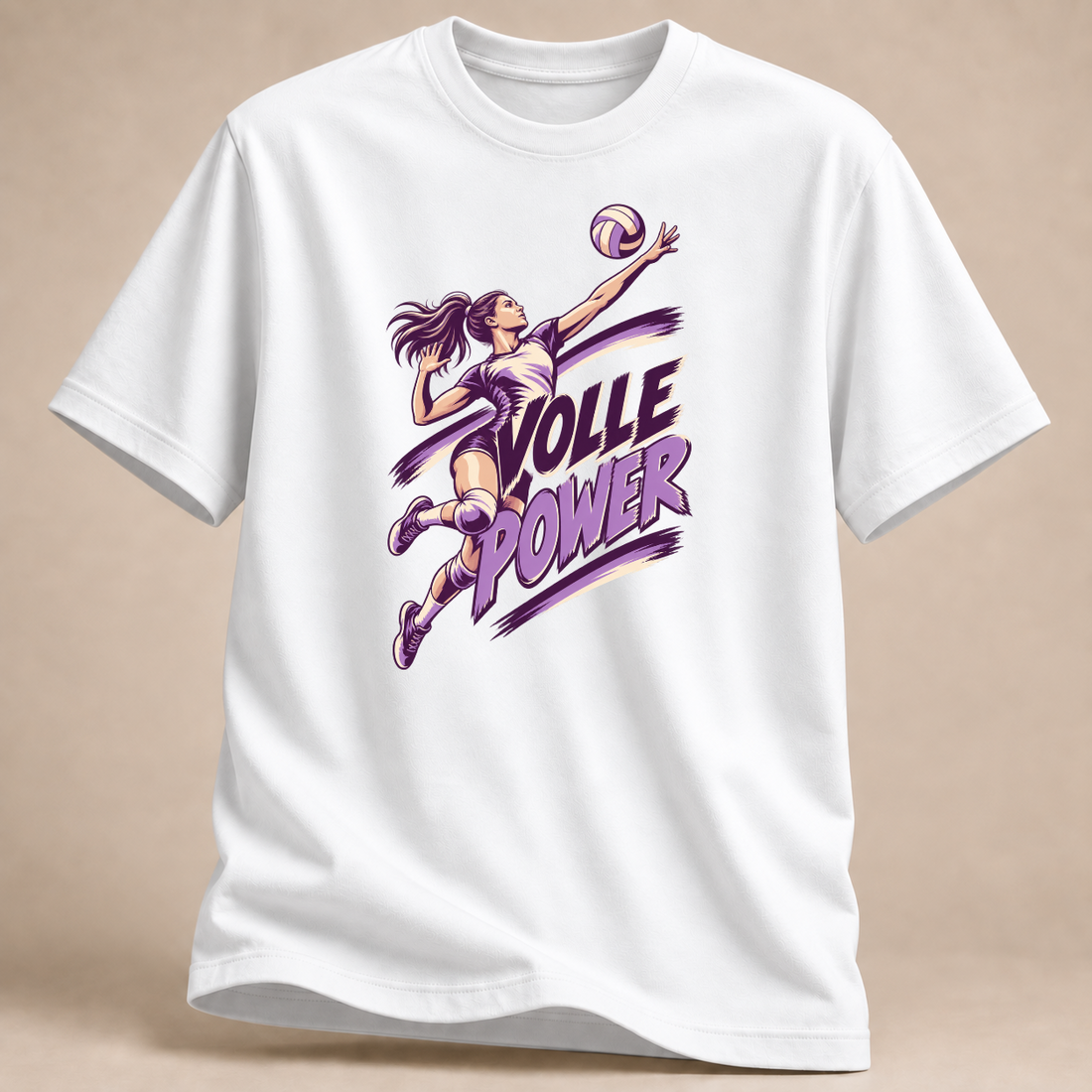 RÜCKRAUM – Volley Power T-Shirt – Weiß