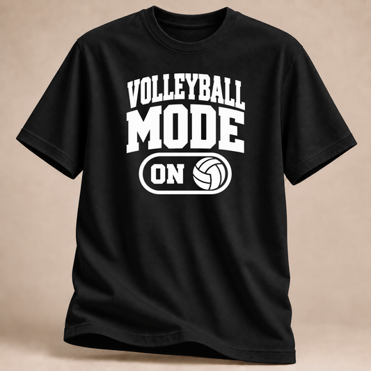 RÜCKRAUM – Volleyball Mode T-Shirt – Schwarz