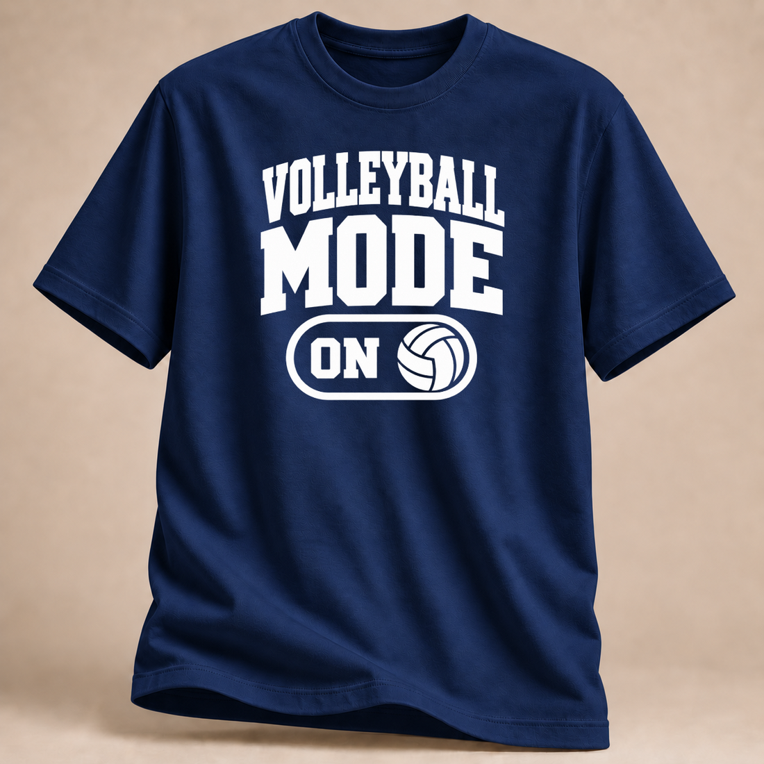 RÜCKRAUM – Volleyball Mode T-Shirt – Marineblau