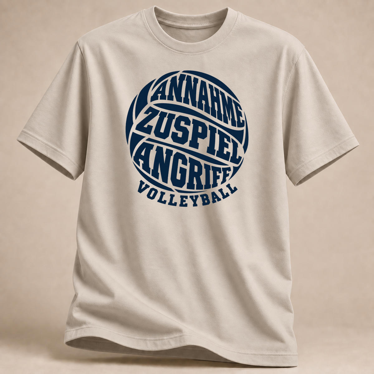RÜCKRAUM – Volleyball Angriff T-Shirt – Sand