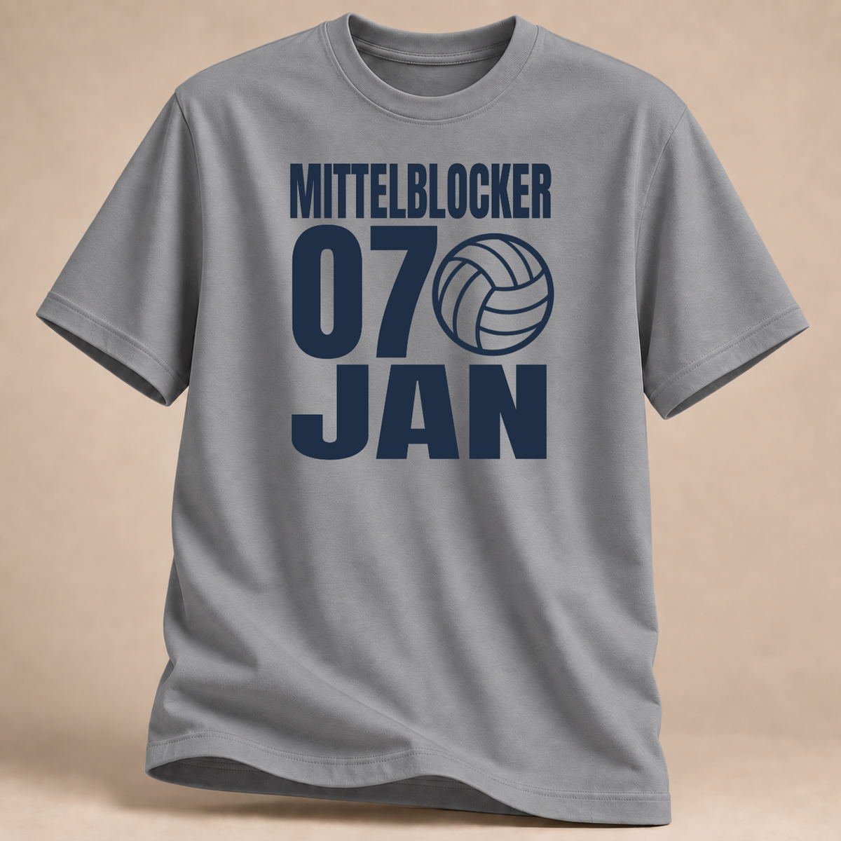 RÜCKRAUM – Mittelblocker Jan T-Shirt – Sportgrau