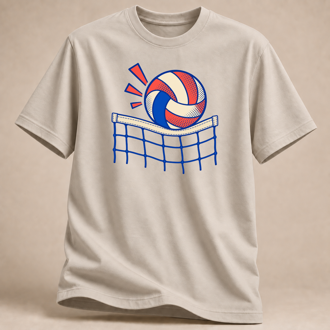 RÜCKRAUM – Netzroller Volleyball T-Shirt – Sand