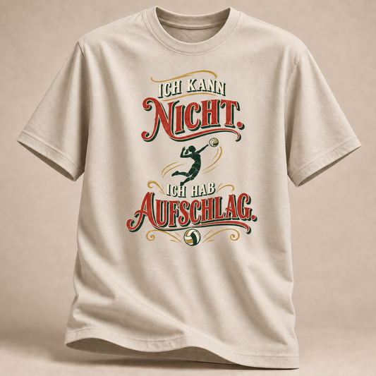 Retro-Aufschlag Volleyball T-Shirt