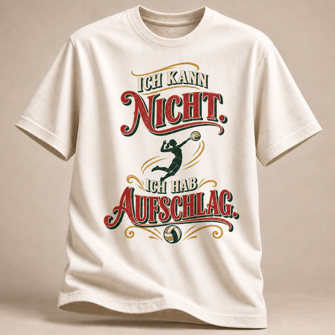 Retro-Aufschlag Volleyball T-Shirt