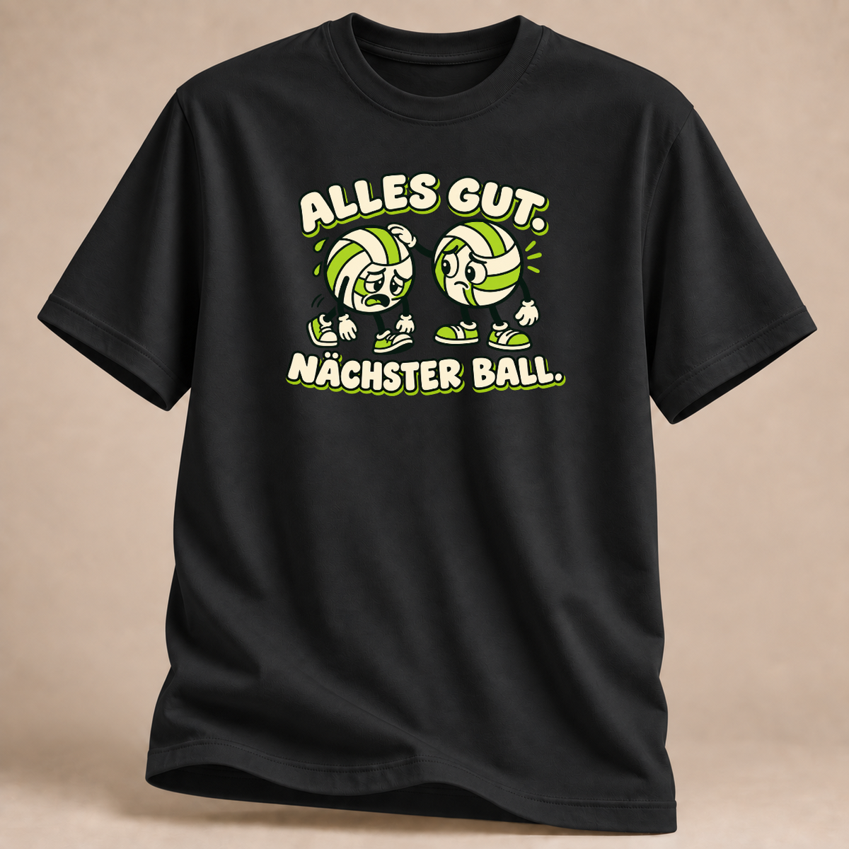 RÜCKRAUM – Nächster Ball T-Shirt – Schwarz