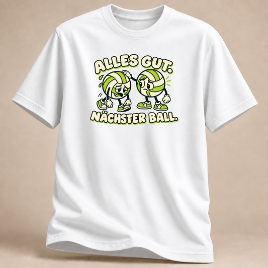 RÜCKRAUM – Nächster Ball T-Shirt – Weiß