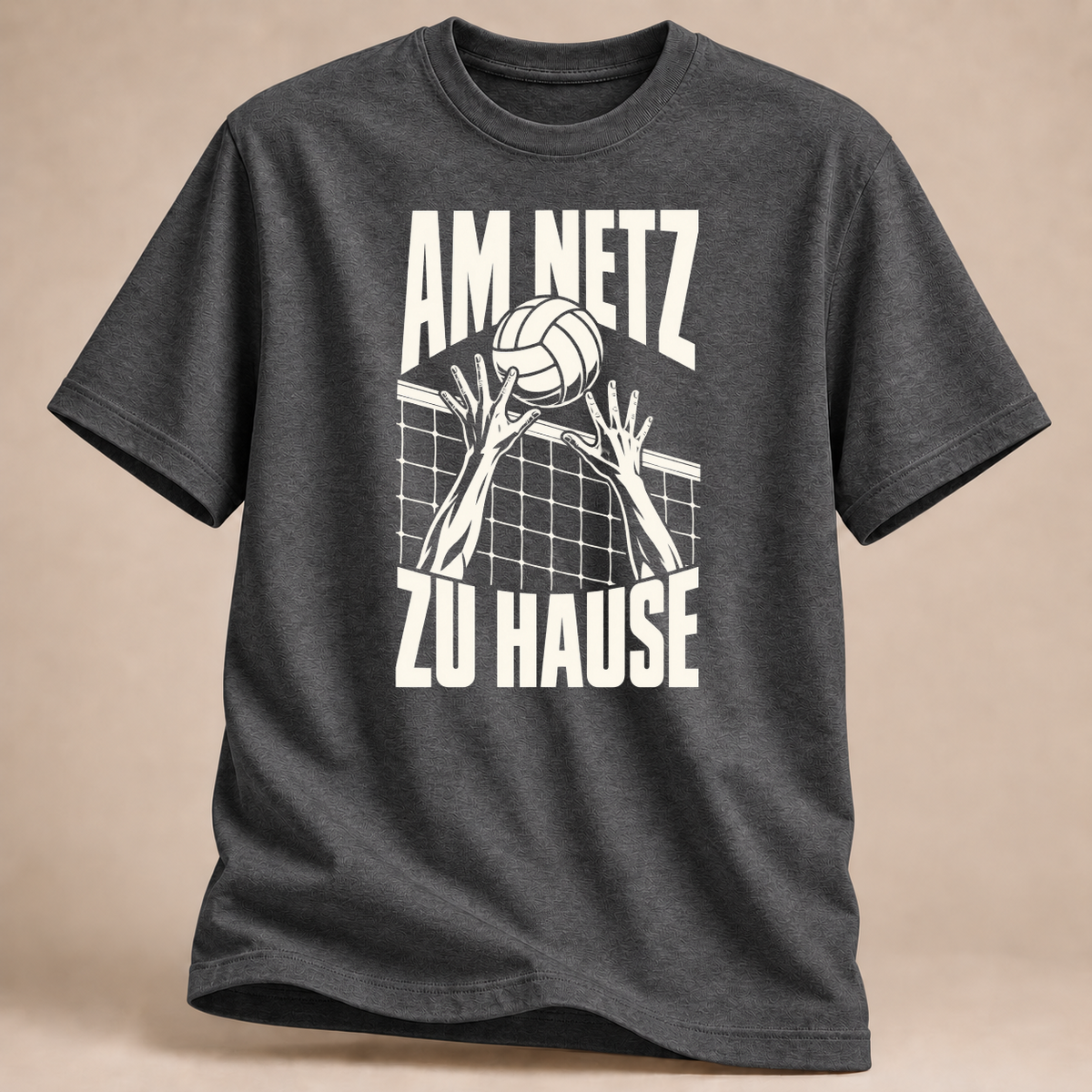 RÜCKRAUM – Zuhause am Netz T-Shirt – Graphit meliert