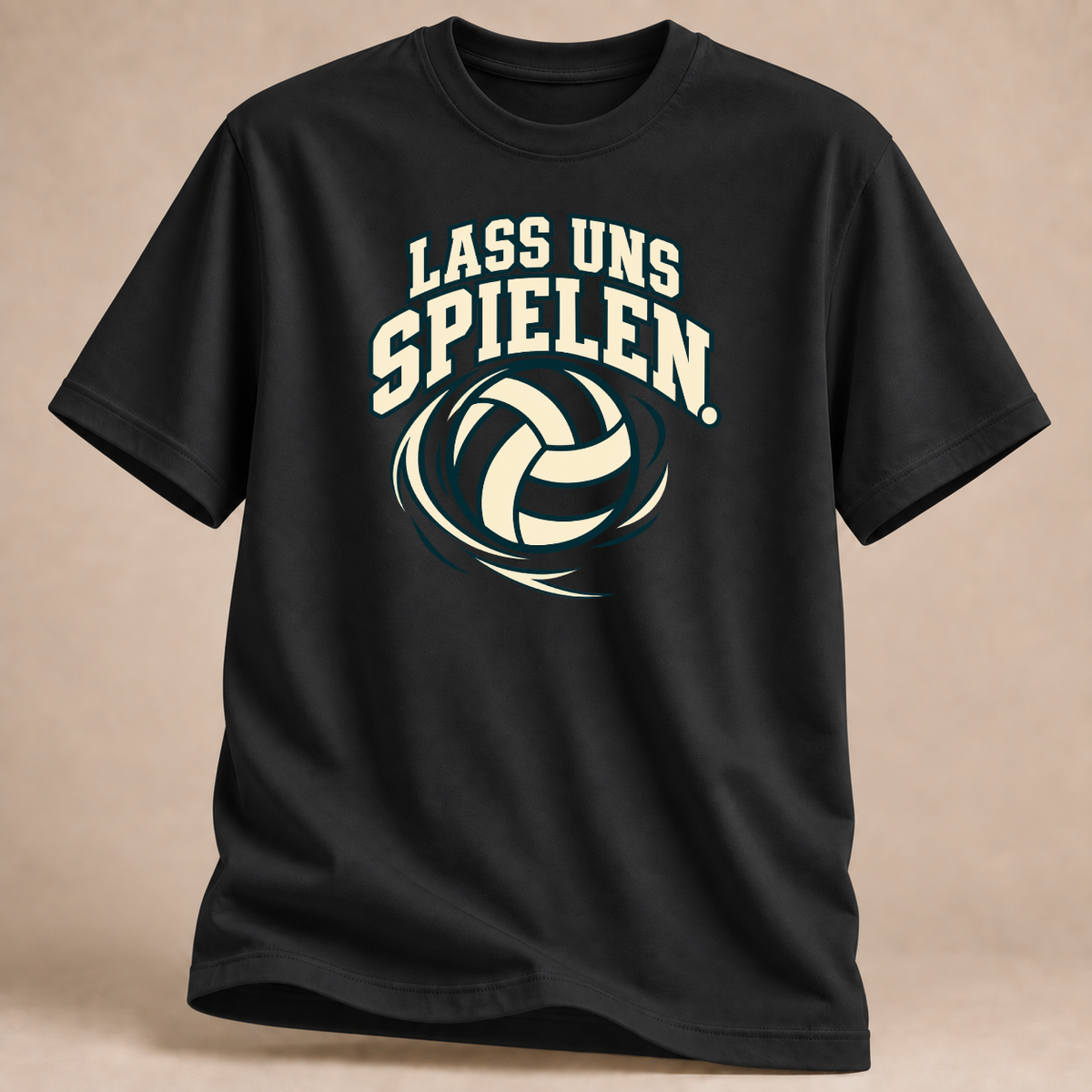 RÜCKRAUM – Lass uns spielen T-Shirt – Schwarz