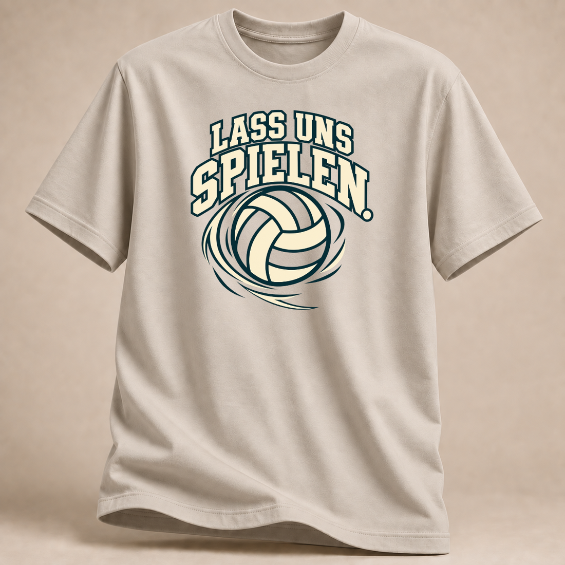 RÜCKRAUM – Lass uns spielen T-Shirt – Sand