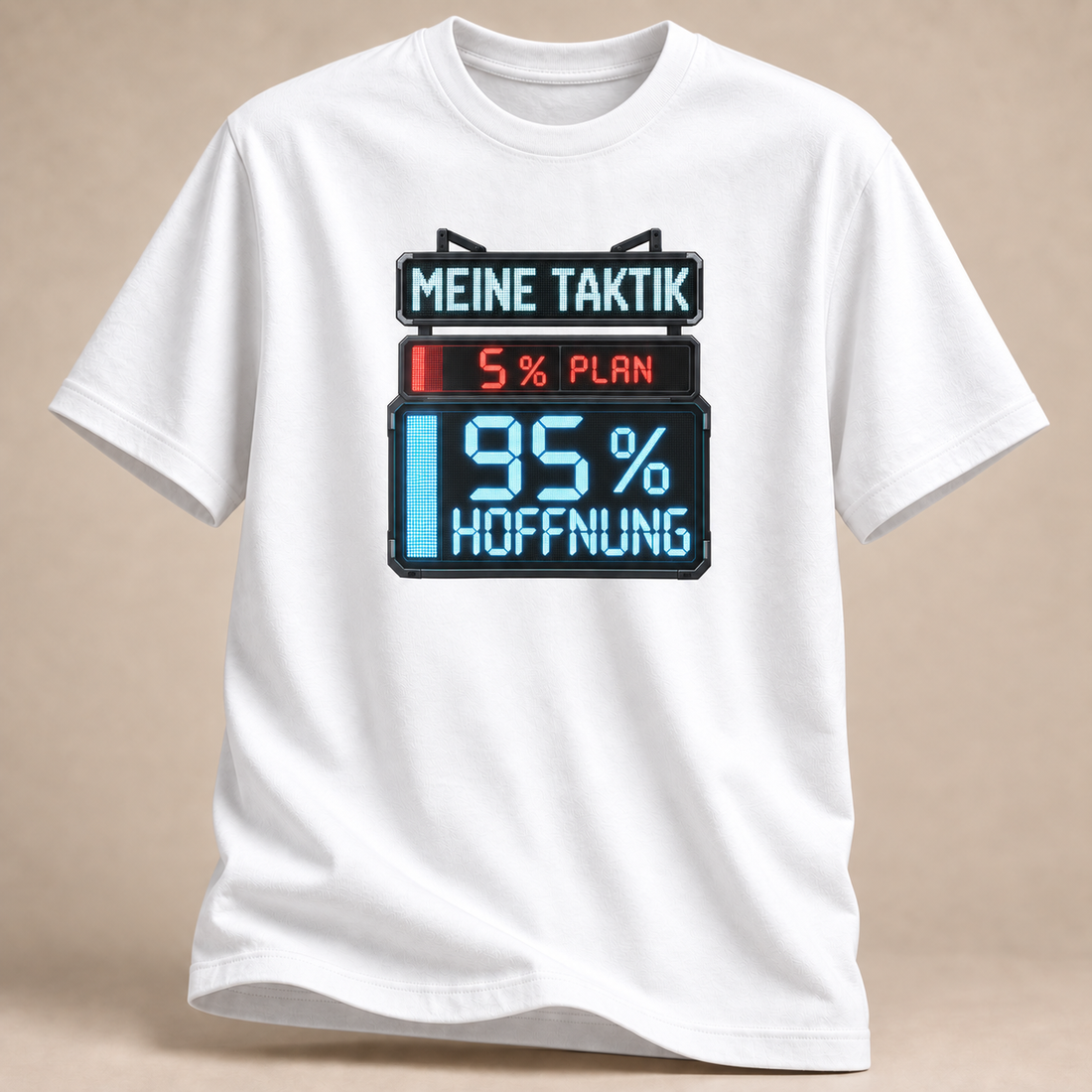 Meine Taktik Scoreboard T-Shirt in Weiß mit Volleyball-Motiv