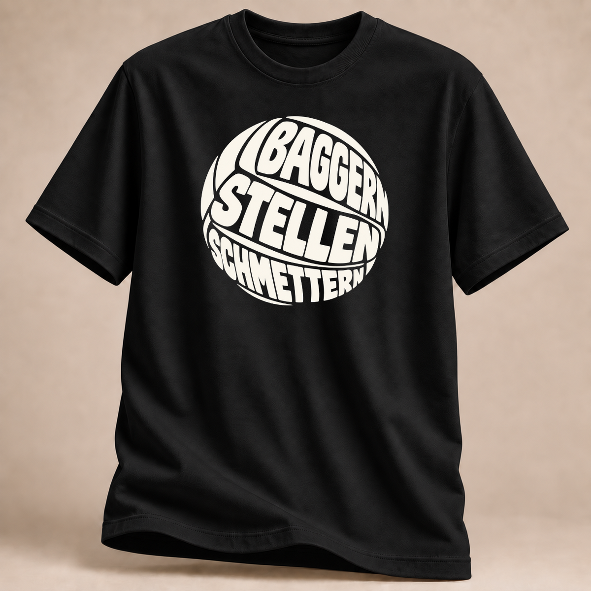 RÜCKRAUM – Bagger Stellen Schmettern T-Shirt – Schwarz